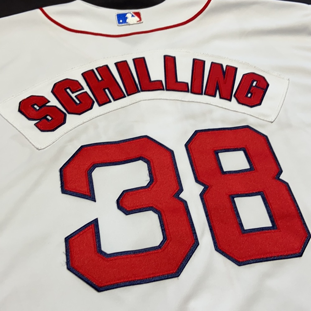 MLB SCHILLING Boston Red Sox #38 Jersey by Majestic. Make an offer if you like. - Picture 4 of 10